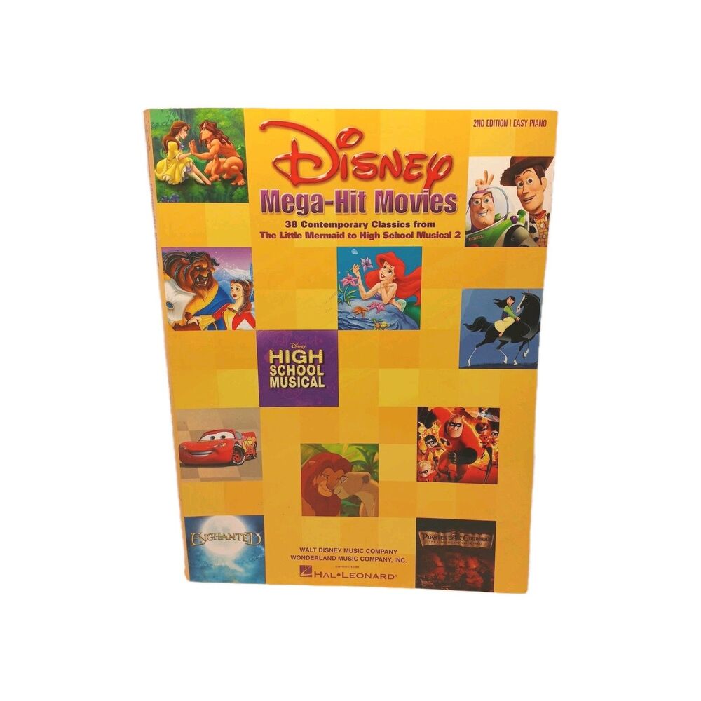 Disney Mega-Hit Movies 38 Contemporary Classics Little Mermaid & More 2nd Ed